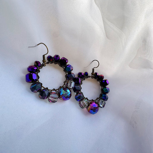 Mini Midnight Galaxy Hoops