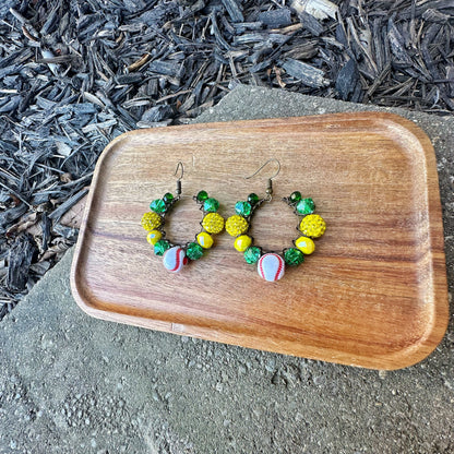 Mini Javelina Glitter Spirit Earrings