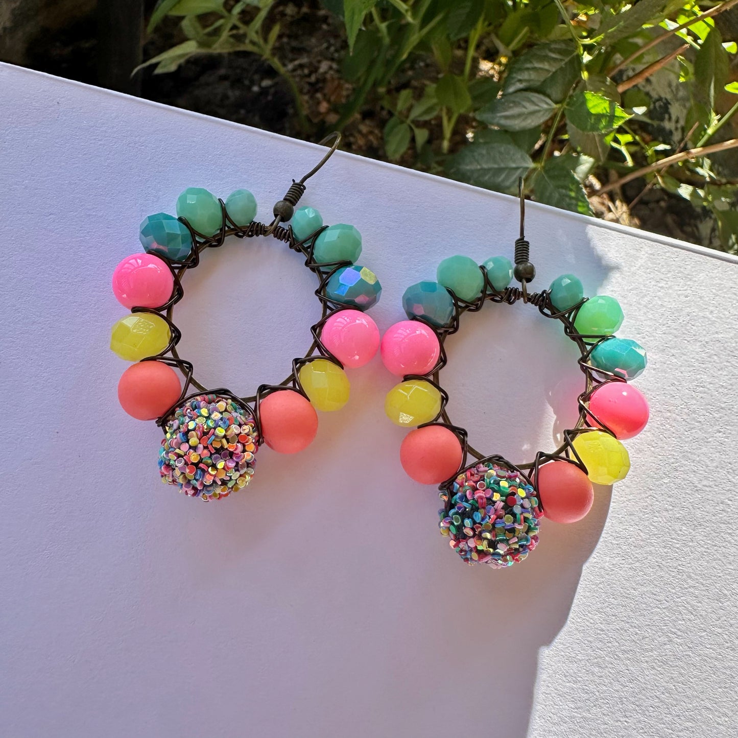 Mini Confetti Pop Hoop Earrings