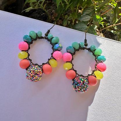 Mini Confetti Pop Hoop Earrings