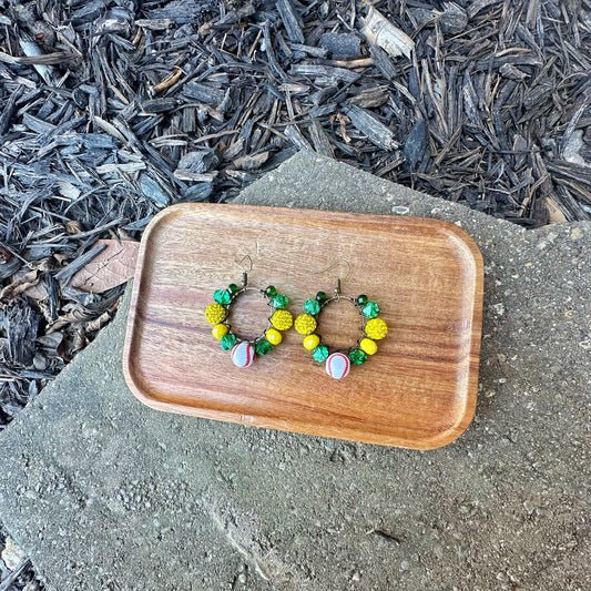 Mini Javelina Glitter Spirit Earrings