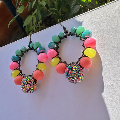 Mini Confetti Pop Hoop Earrings