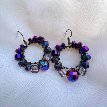 Mini Midnight Galaxy Hoops