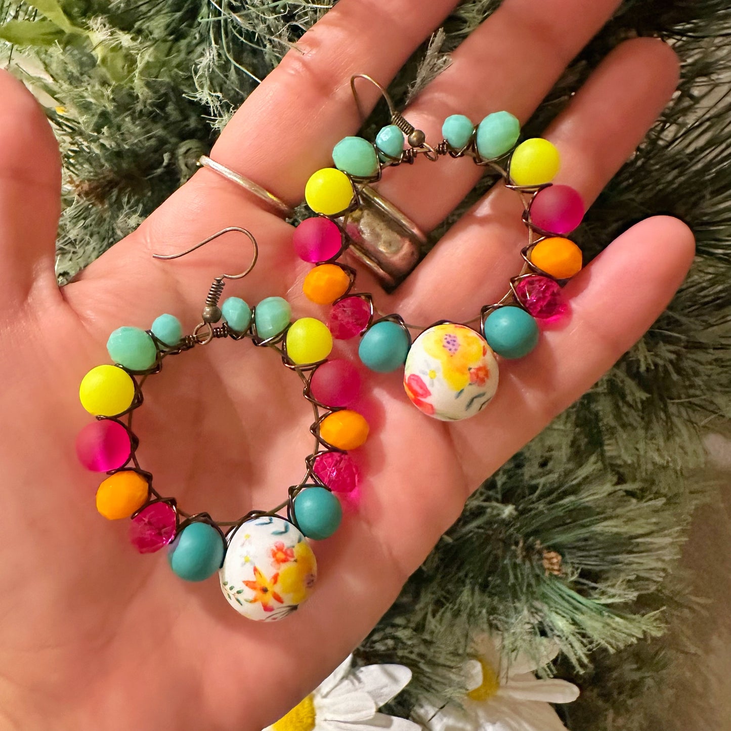 Medium Wildflower Fiesta Hoops